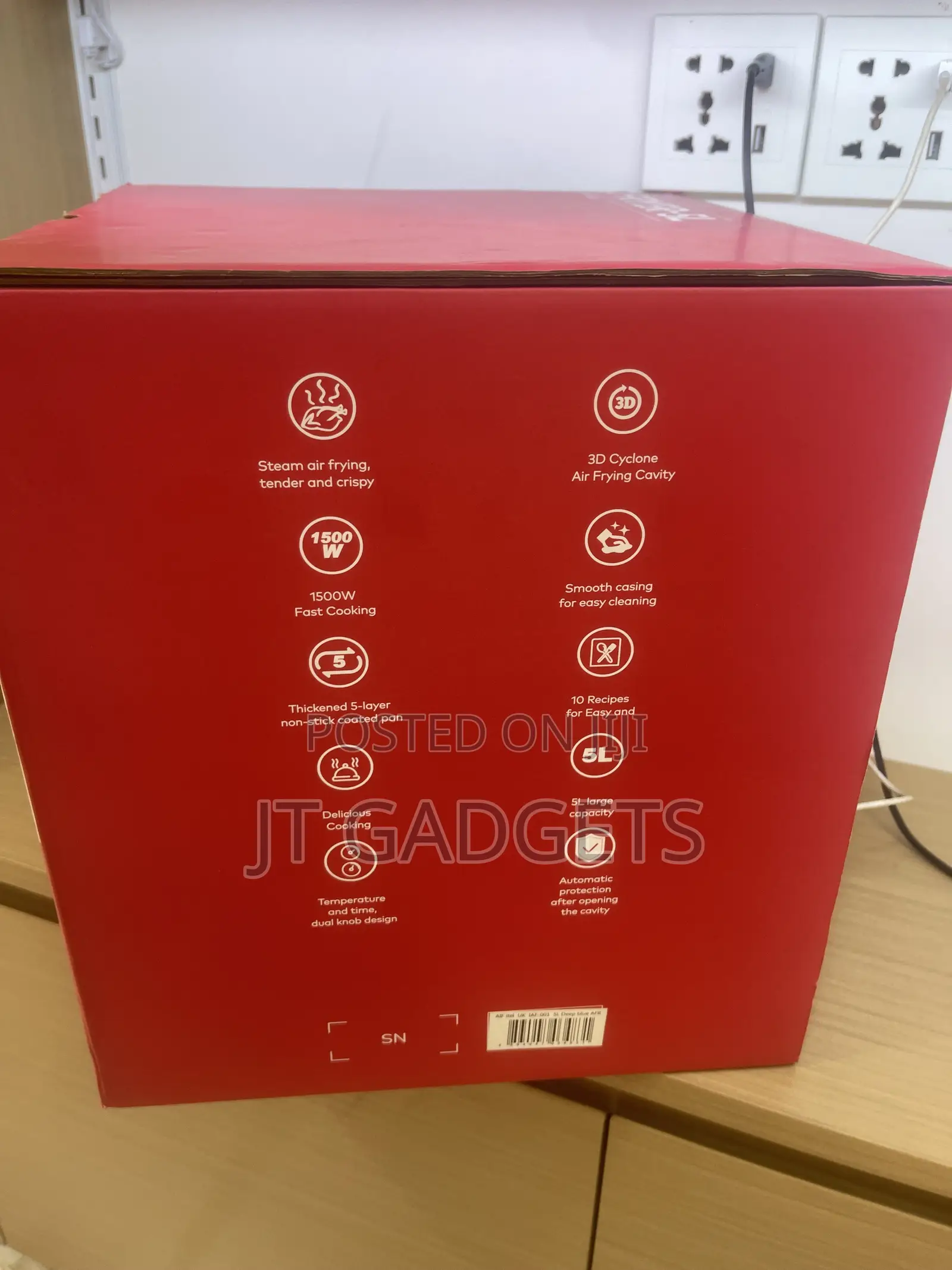 Itel Air Fryer 5L (IAF-001) | 1500W | Brand New