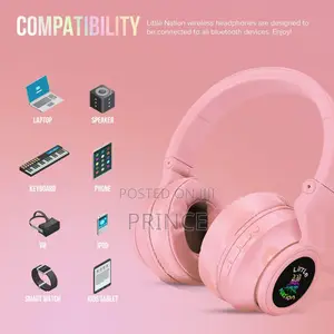 JST - 31 Pink Stereo Headphones /