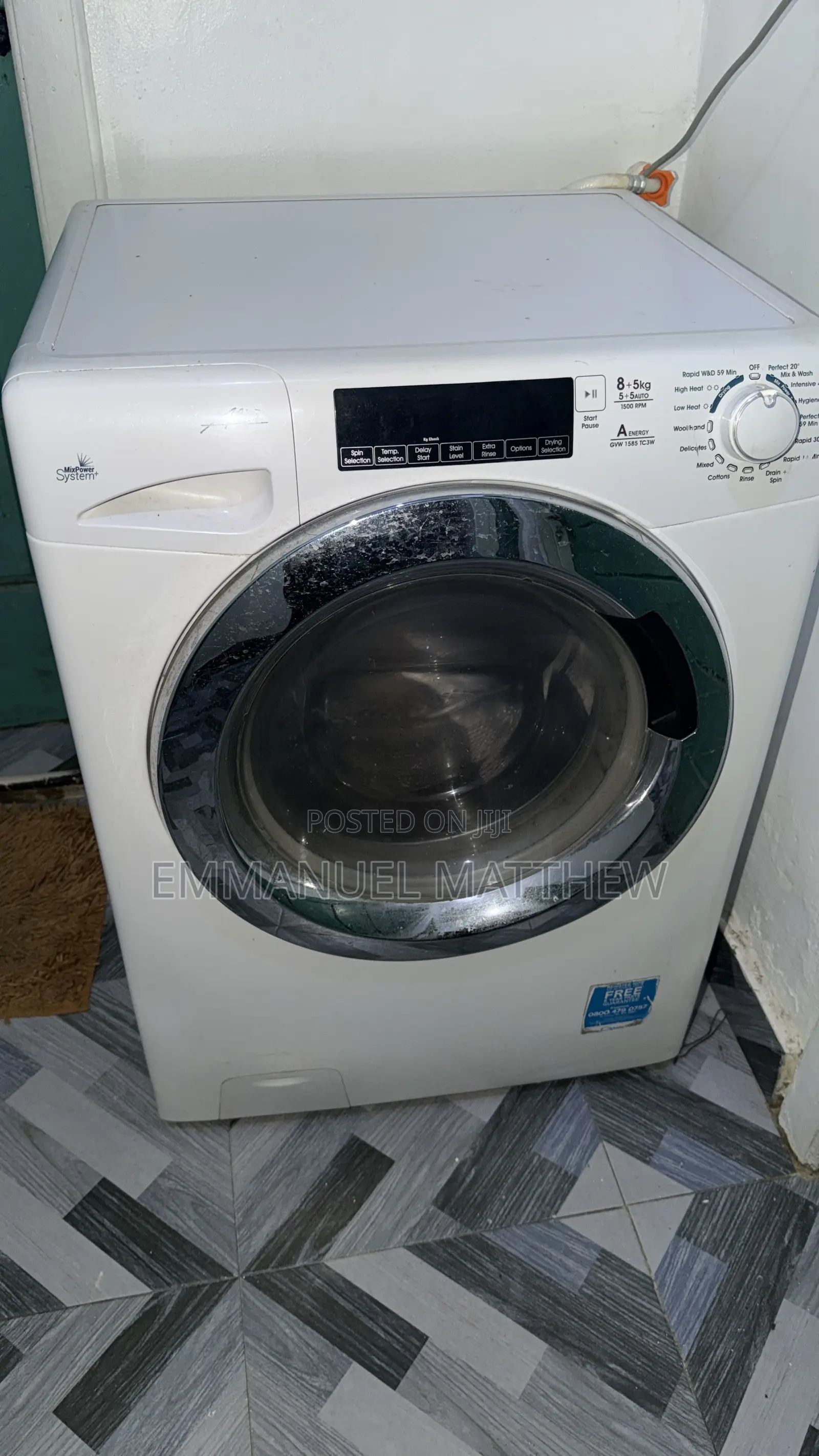 Daewoo Front Load Washer & Dryer Combination (8kg Wash / 5kg Dry)