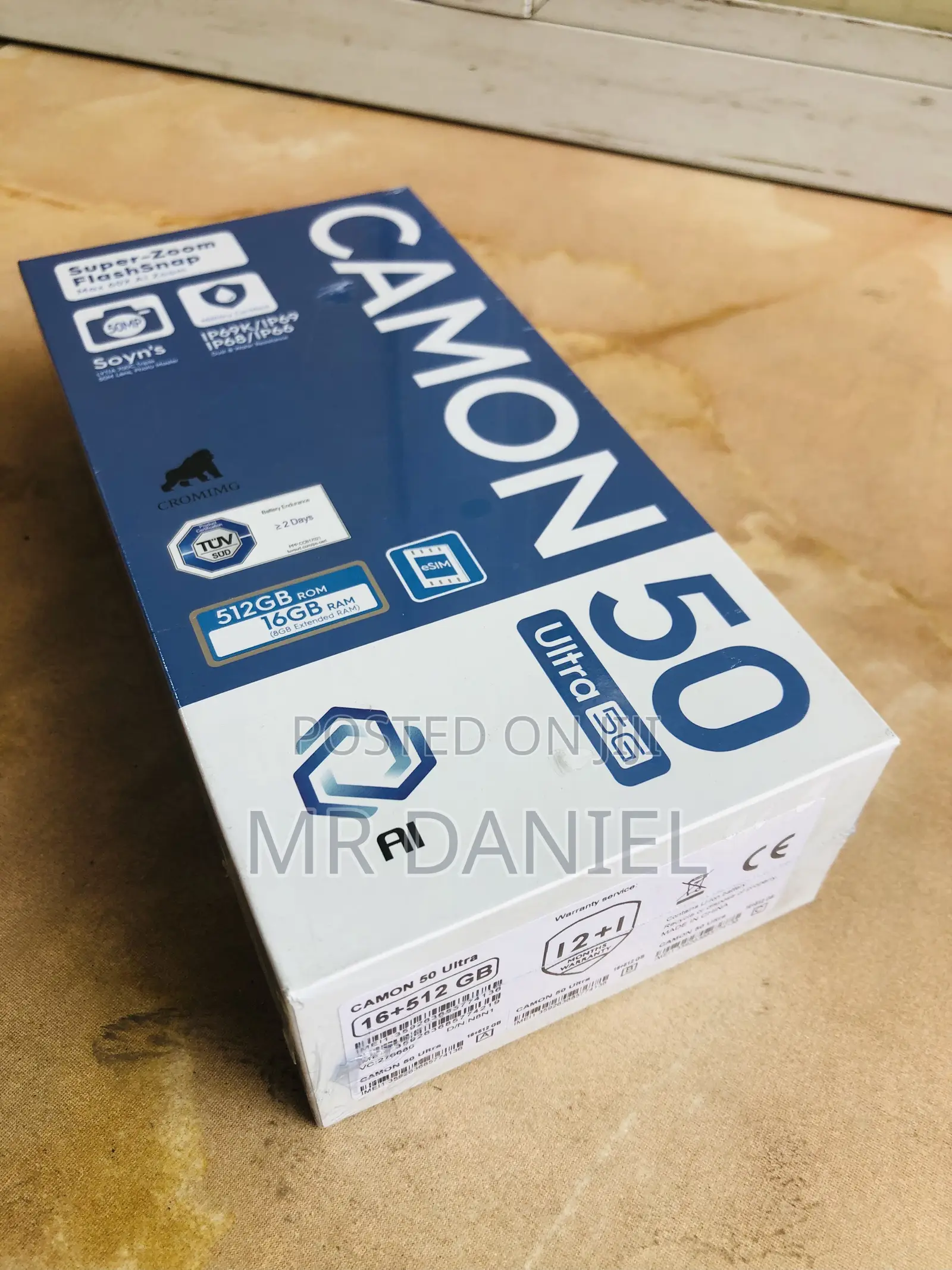 New Tecno Camon 50 Ultra 256 GB Black