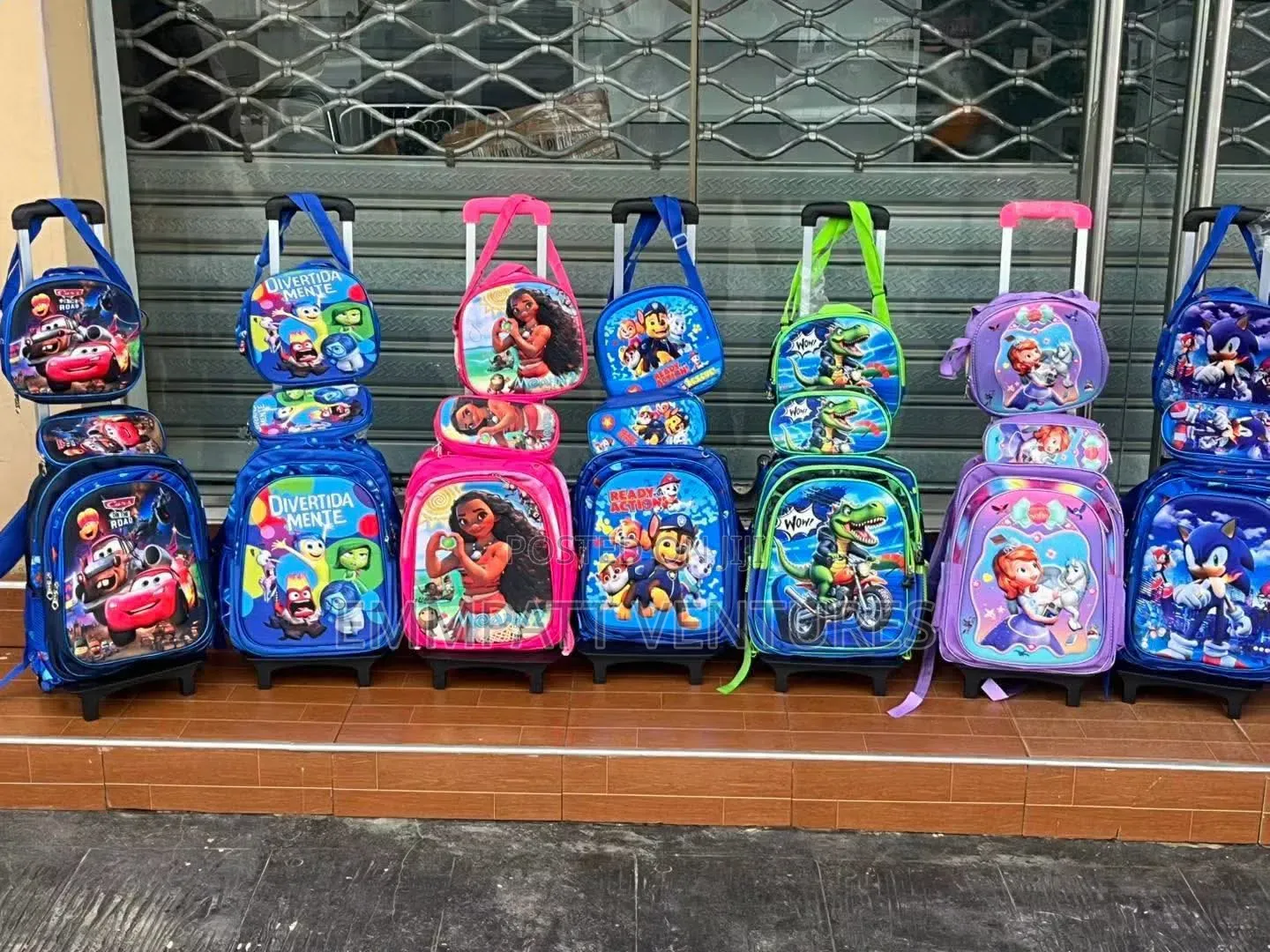 3 in 1 Kids School Bag With Trolly