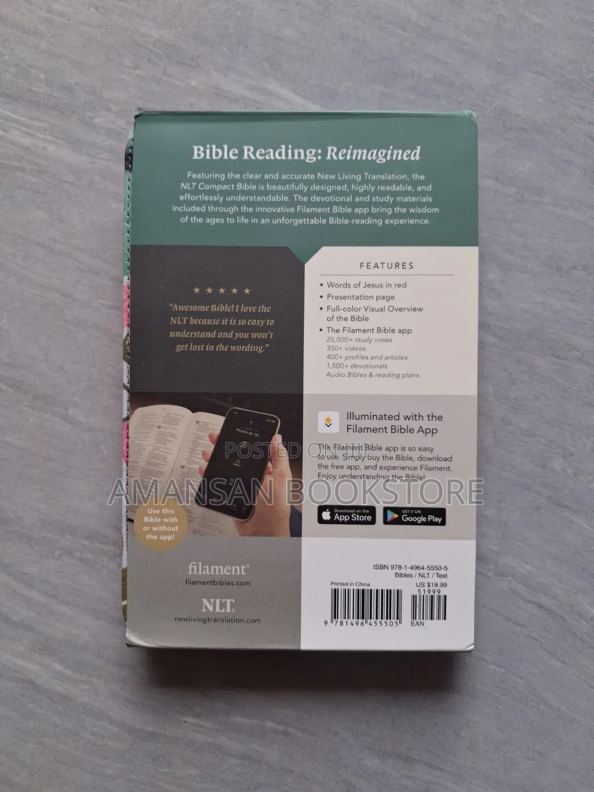 NLT Compact Zipper Bible (Tyndale)