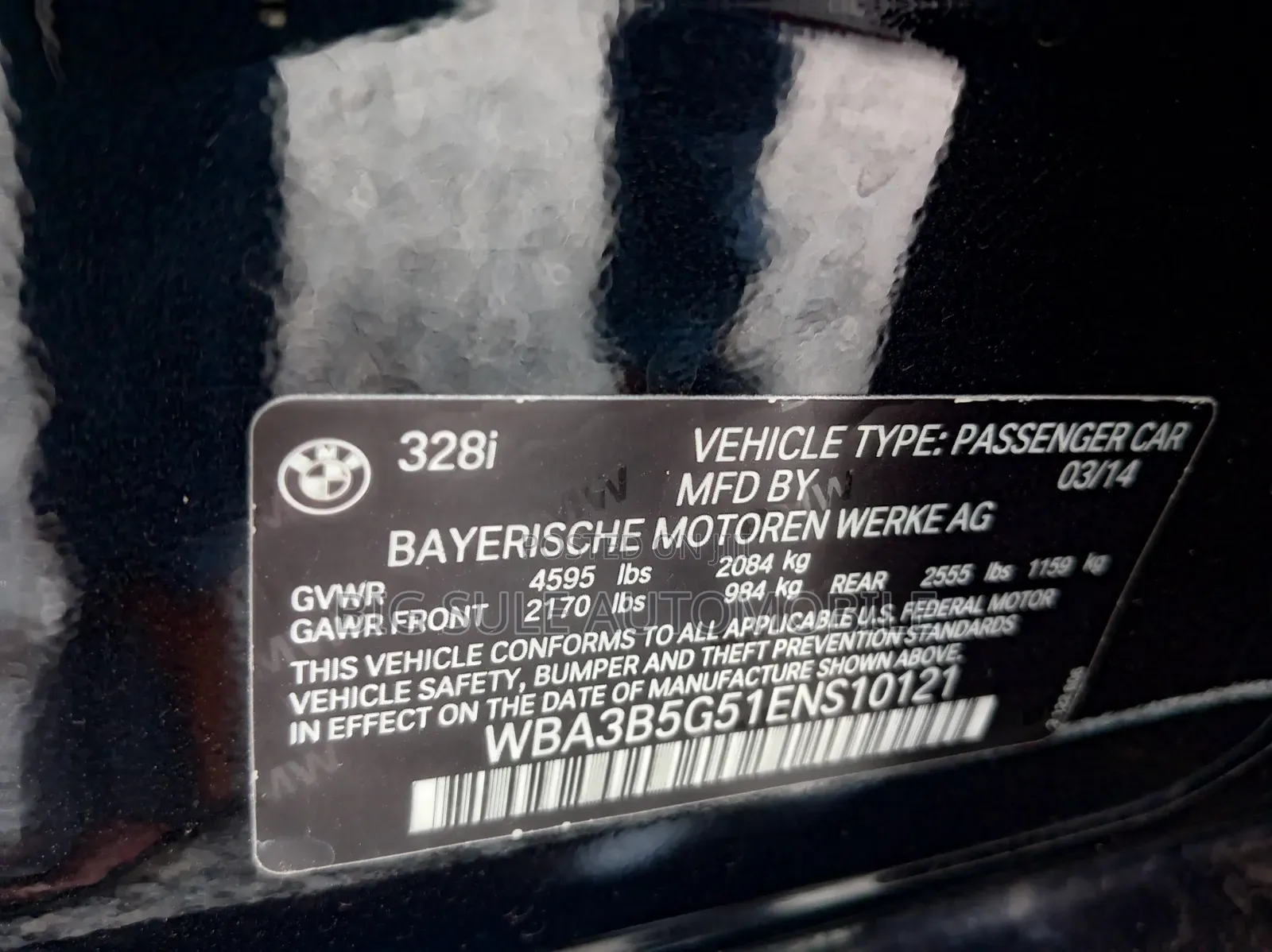BMW 328i 2014 Black