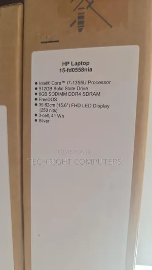 New Laptop HP 15 8GB Intel Core i7 SSD 512GB