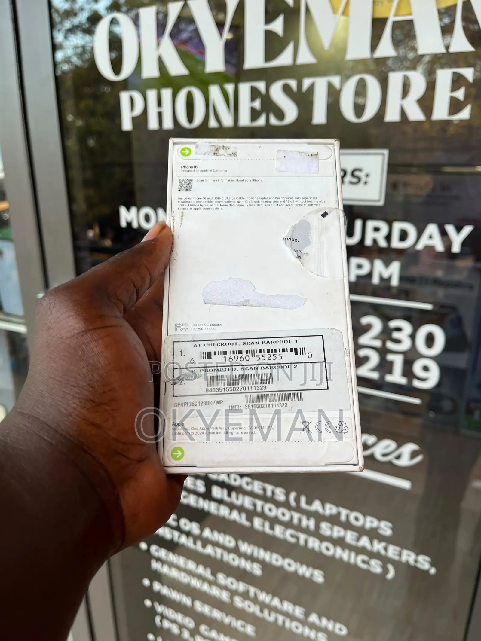 New Apple iPhone 16 128 GB Black