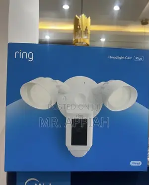 Classic Design Ring Floodlight Cam Wired Plus, Outdoor Home(White)