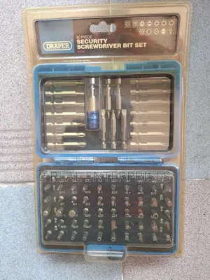 Draper 80-Piece Security Screwdriver Bit Set W Magnetic Holder & Case