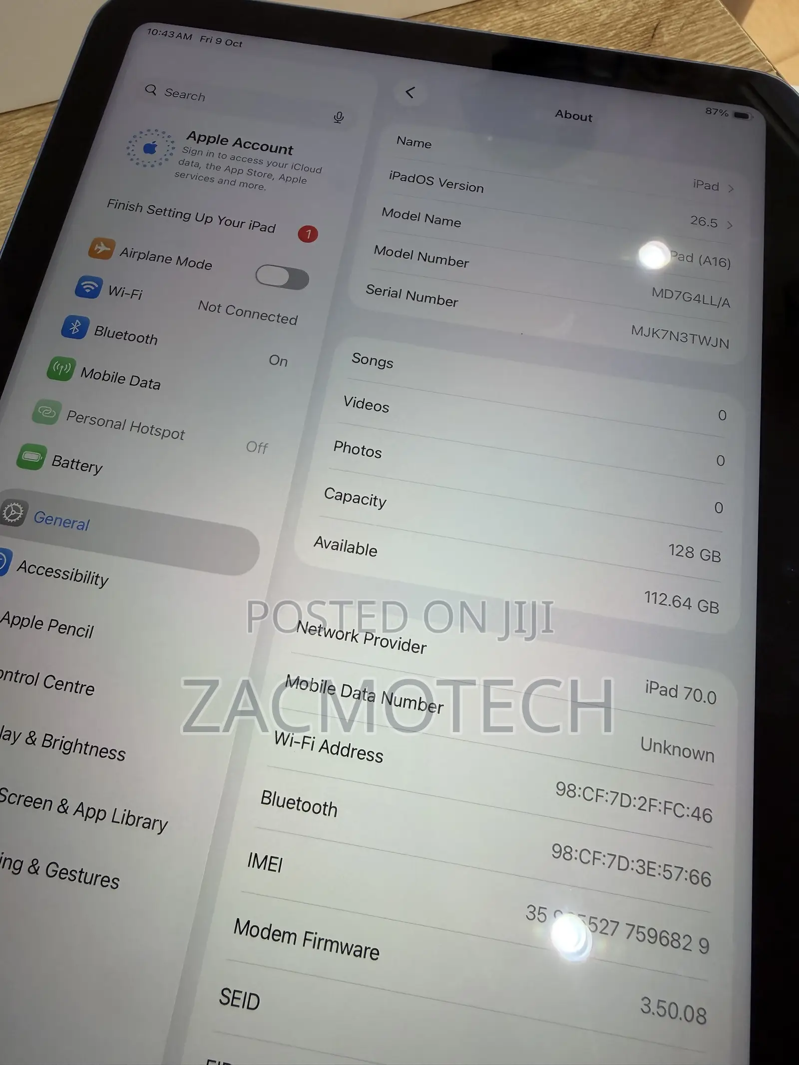 Apple iPad (2025) 128 GB Blue