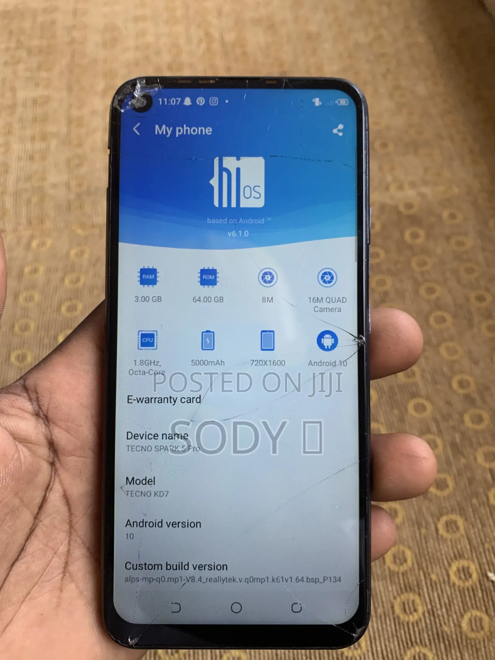 Tecno Spark 5 Pro 64 GB Blue