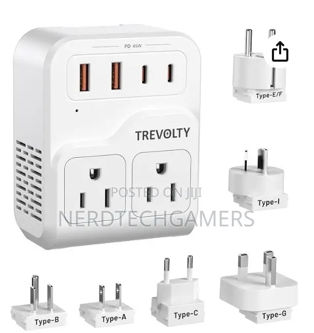 Trevolty European Travel Adapter