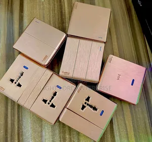 Though Yellow Gold /Vanta Black Socket and Switches