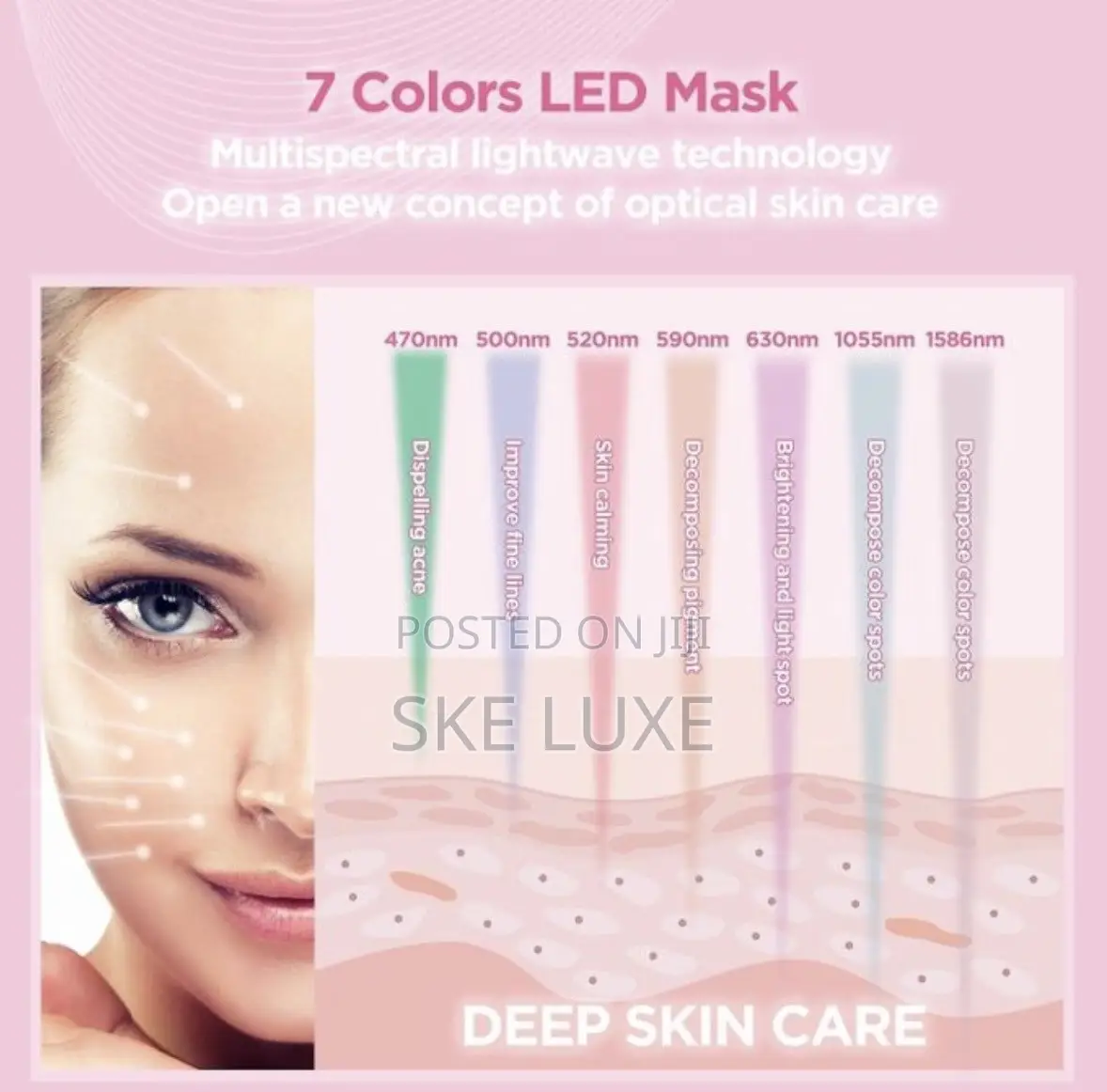 7 Colors LED Light Therapy Facial Mask – Beauty Device