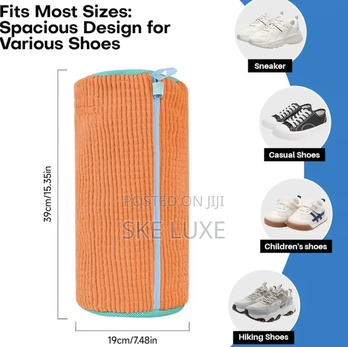 3 Pieces Shoe Washing Machine Bag & Drying Hanger Set