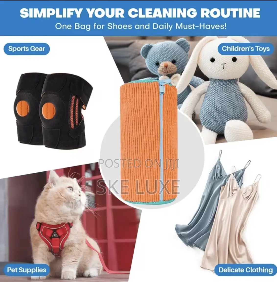 3 Pieces Shoe Washing Machine Bag & Drying Hanger Set