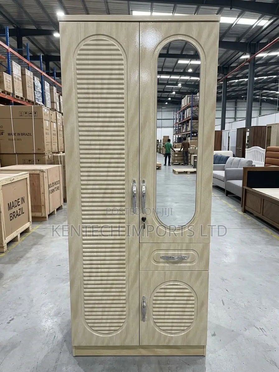Premium 2 Door China Made Wardrobe - 2 in 1