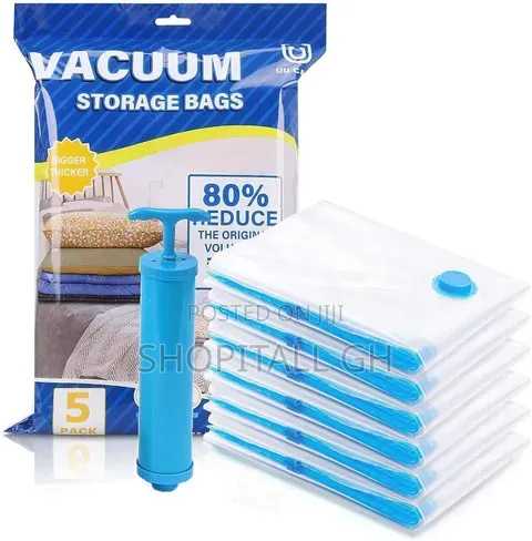 Space-Saving Vacuum Storage Bags With Manual Pump