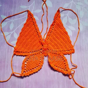 Handmade Crochet Butterfly Top