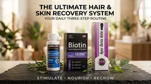Kirkland Minoxidil, Biotin & Derma Roller (Nourish Your Hair Growth)