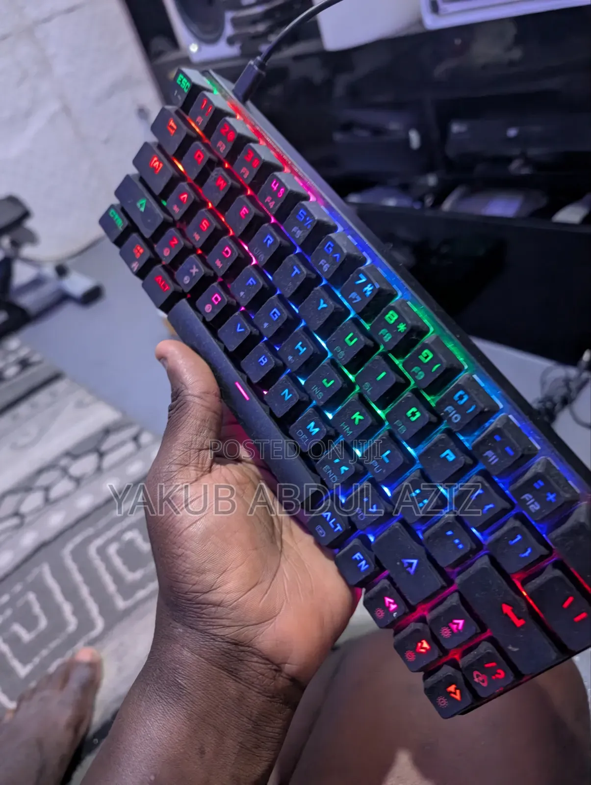 Mini Gaming RGB Keyboard Cable and Bluetooth Support