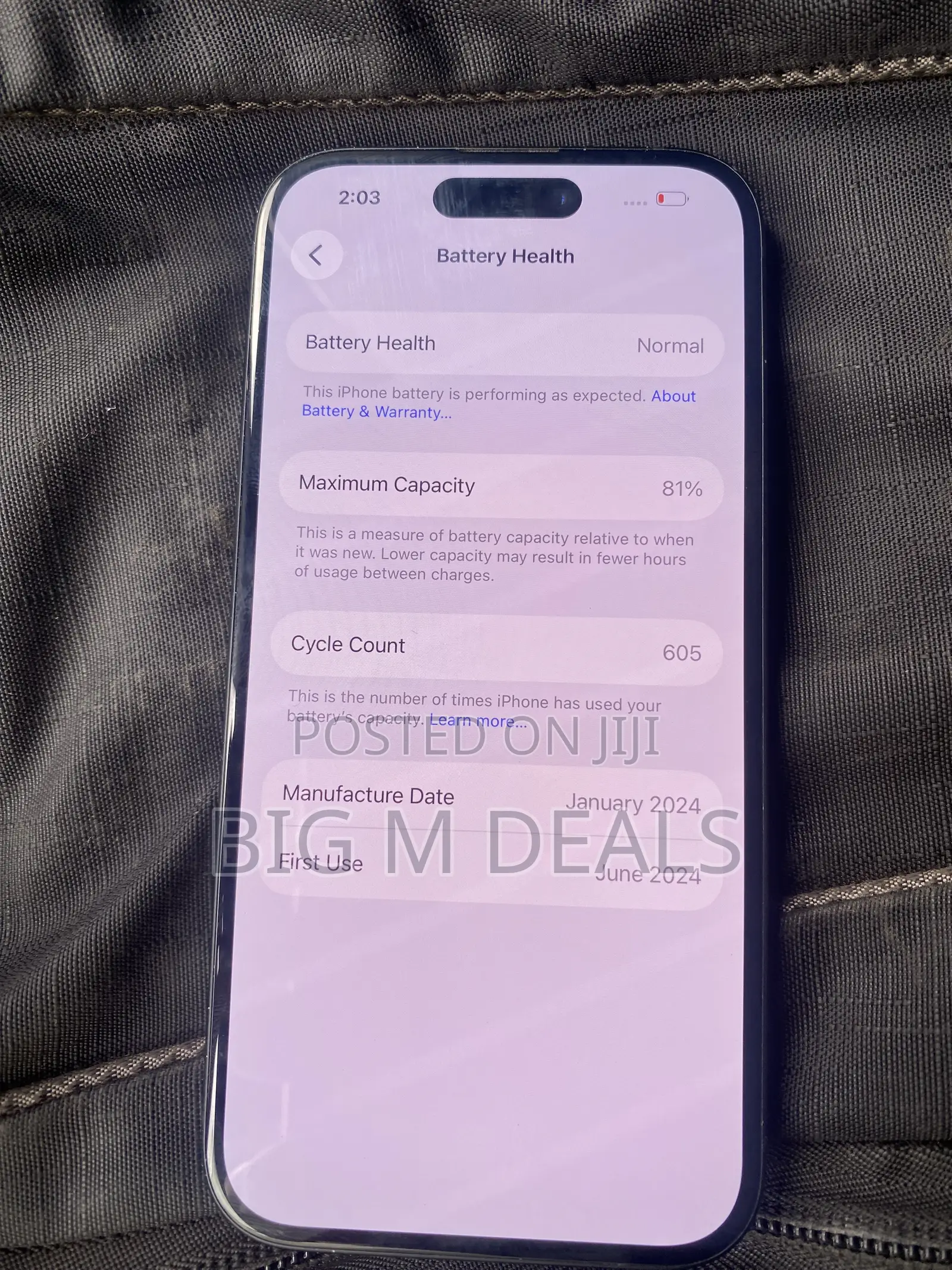 Apple iPhone 15 128 GB Black