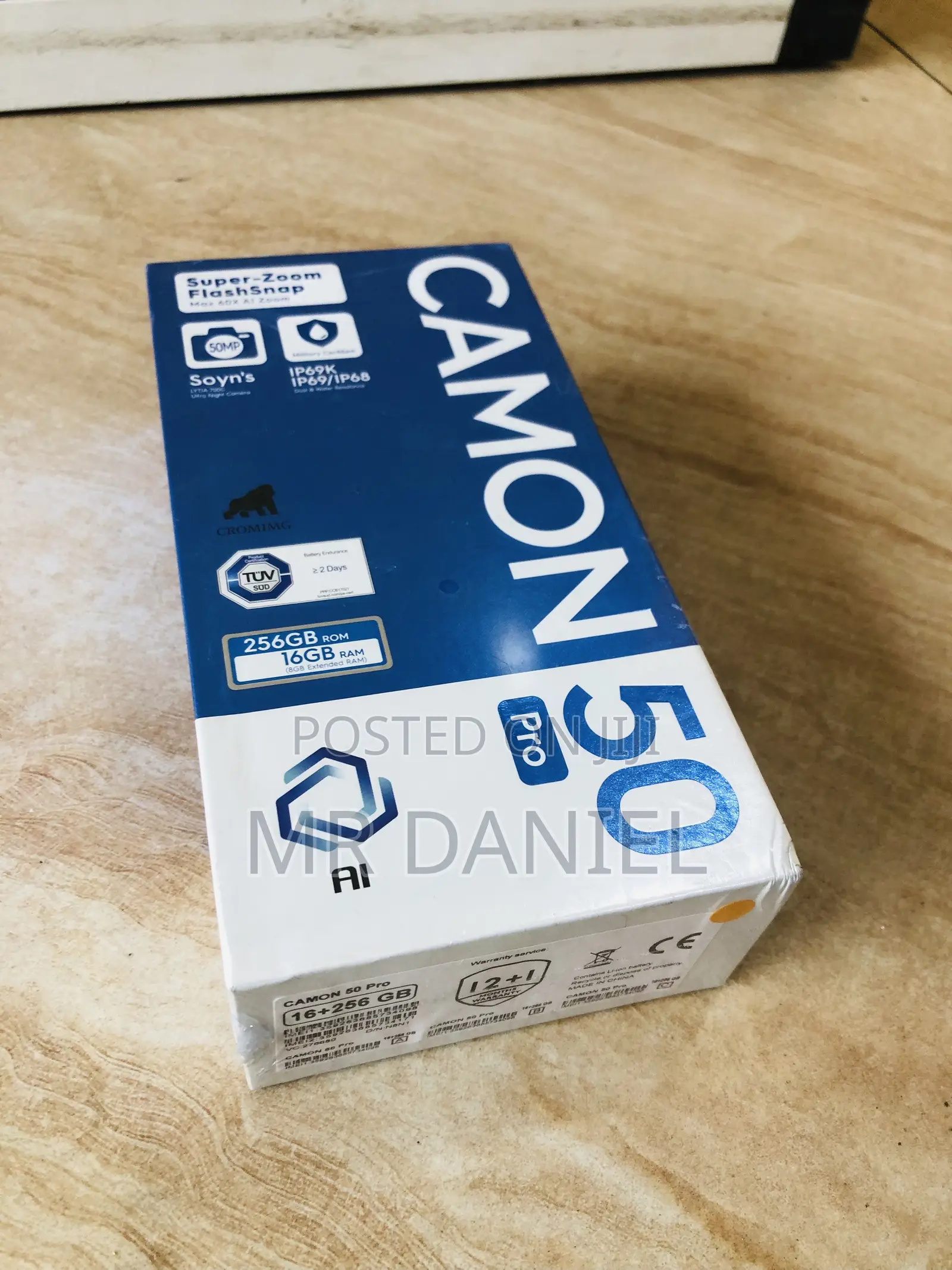 New Tecno Camon 50 Pro 256 GB Black