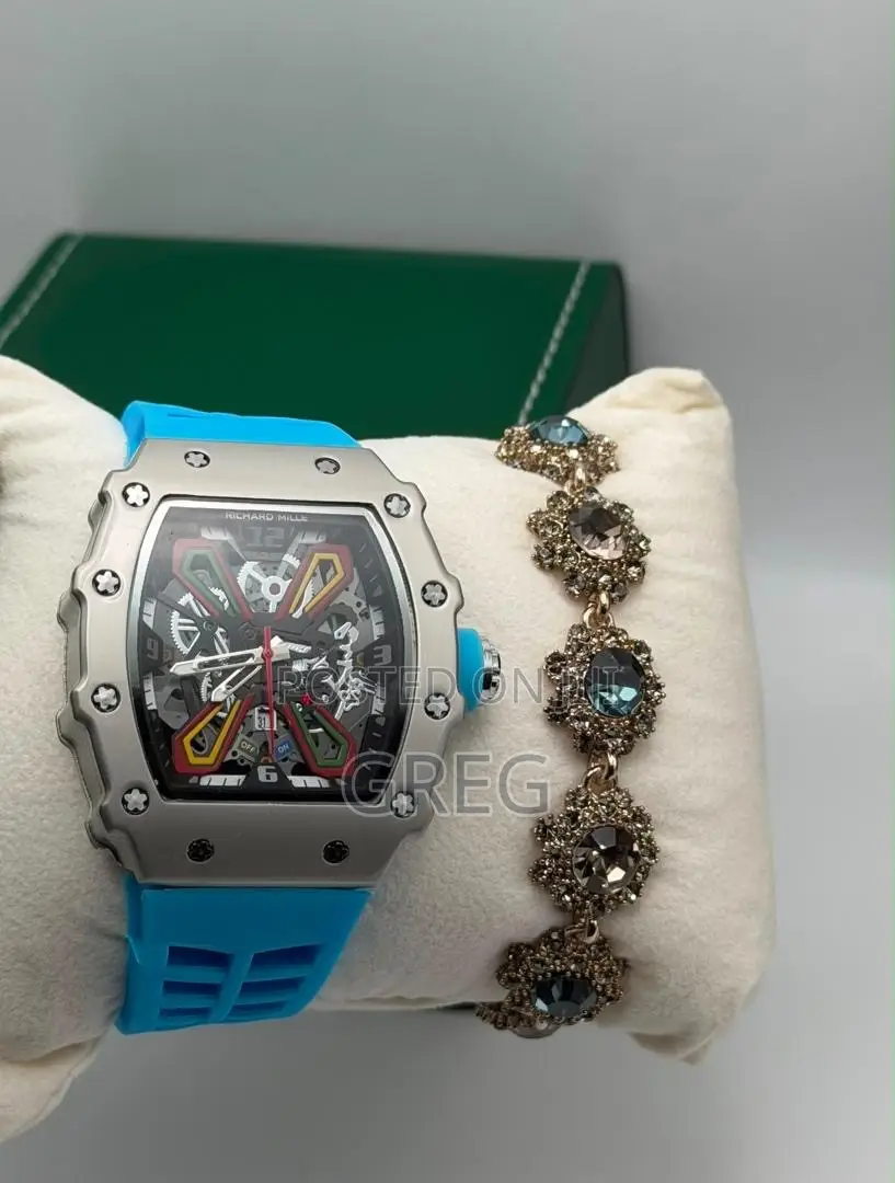 Richard Mille(Blue) With Bracelet