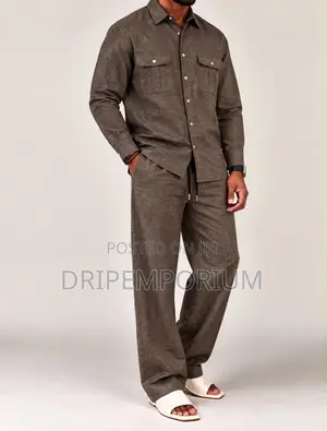 Beige Linen Set