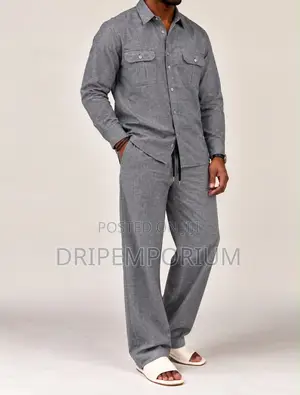 Beige Linen Set