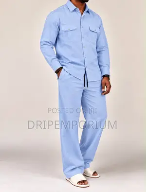 Beige Linen Set