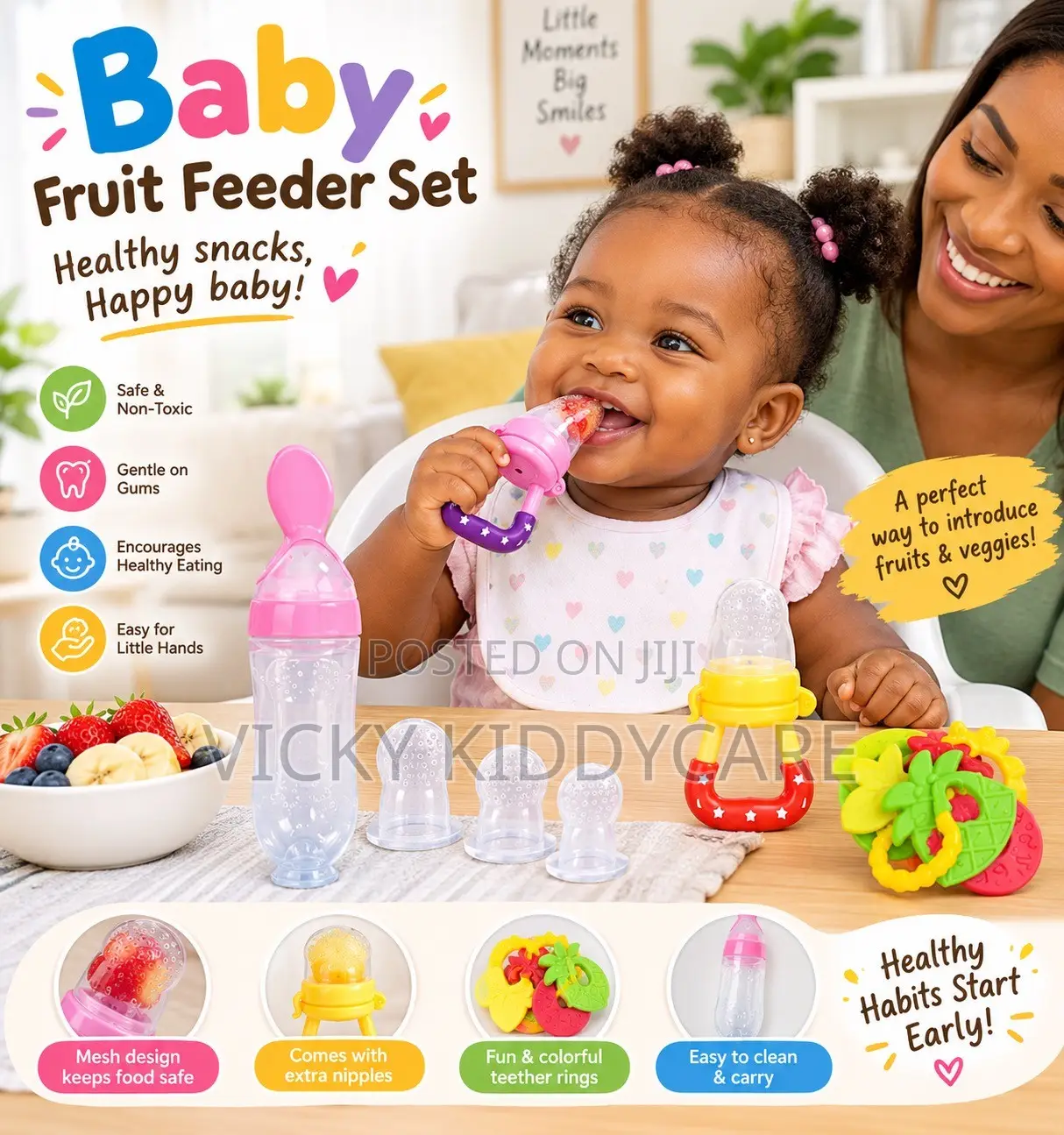 Combo Pacifier and Eating Set