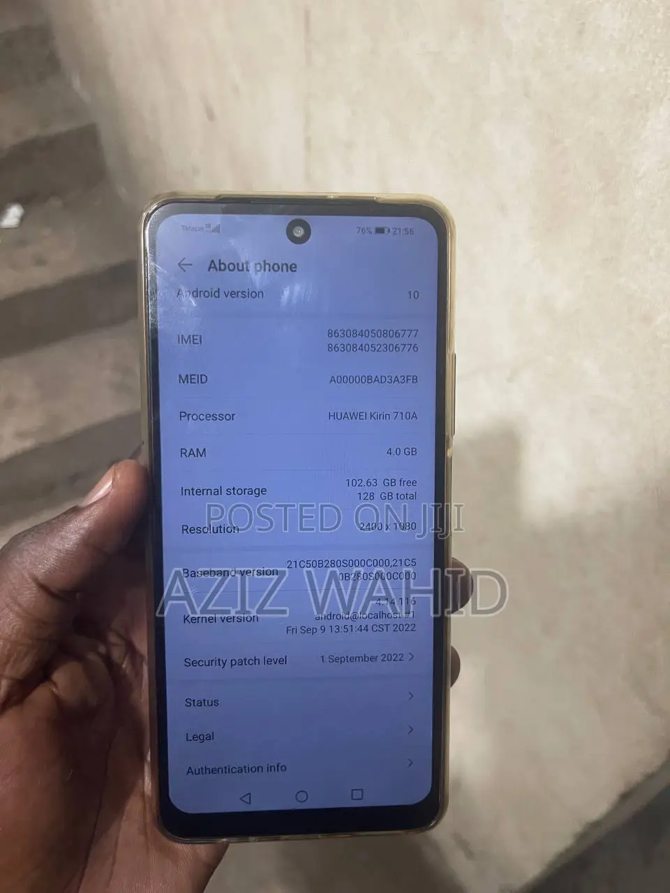 New Huawei P Smart 2021 128 GB Gold