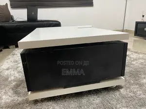 Modern White and Black Center Table for Sale