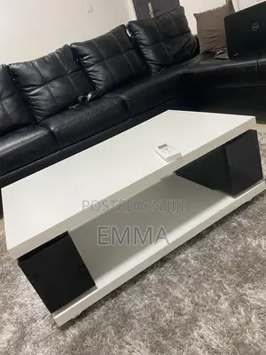 Modern White and Black Center Table for Sale