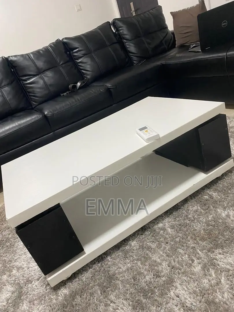 Modern White and Black Center Table for Sale