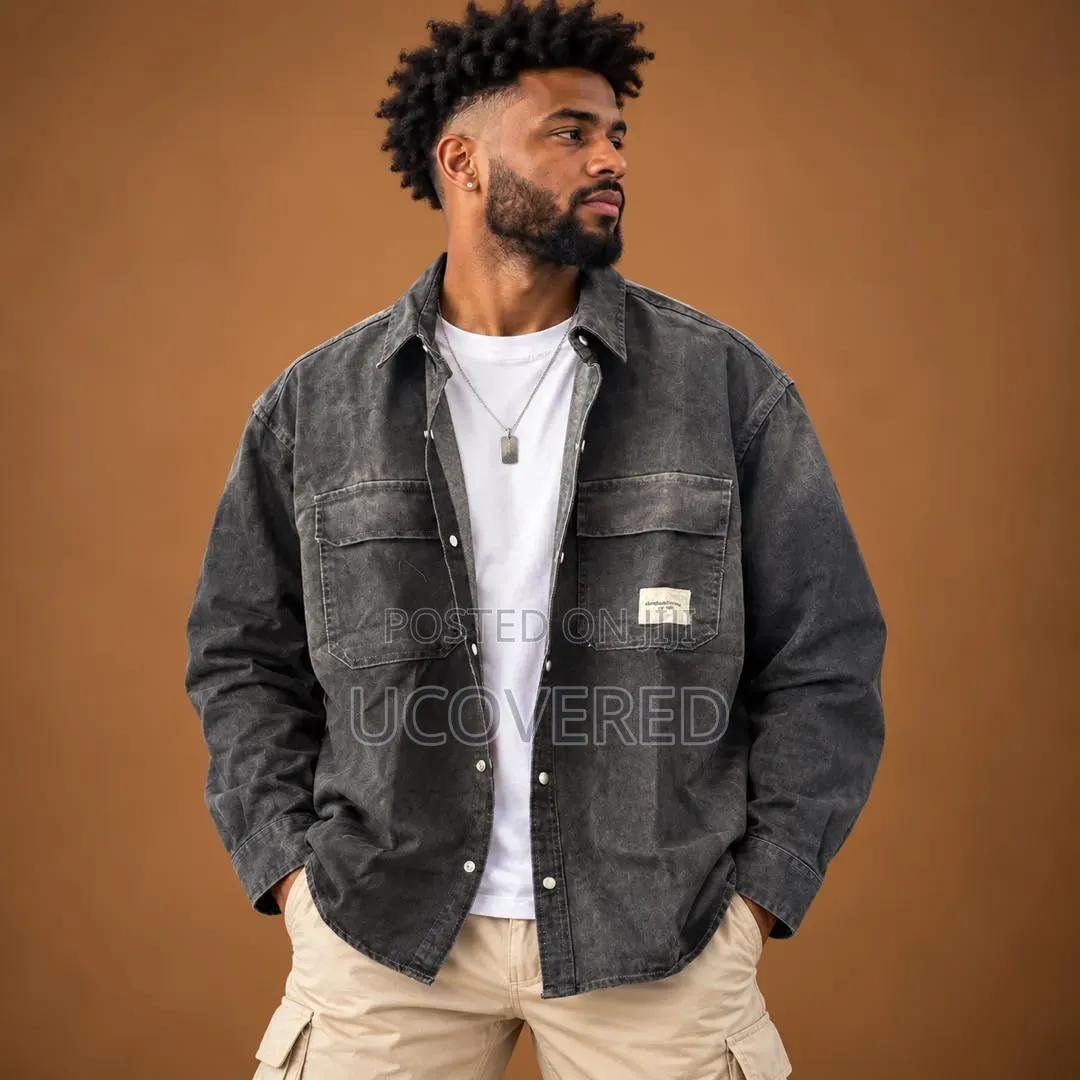 Men’s Casual Long-Sleeve Denim Shirts