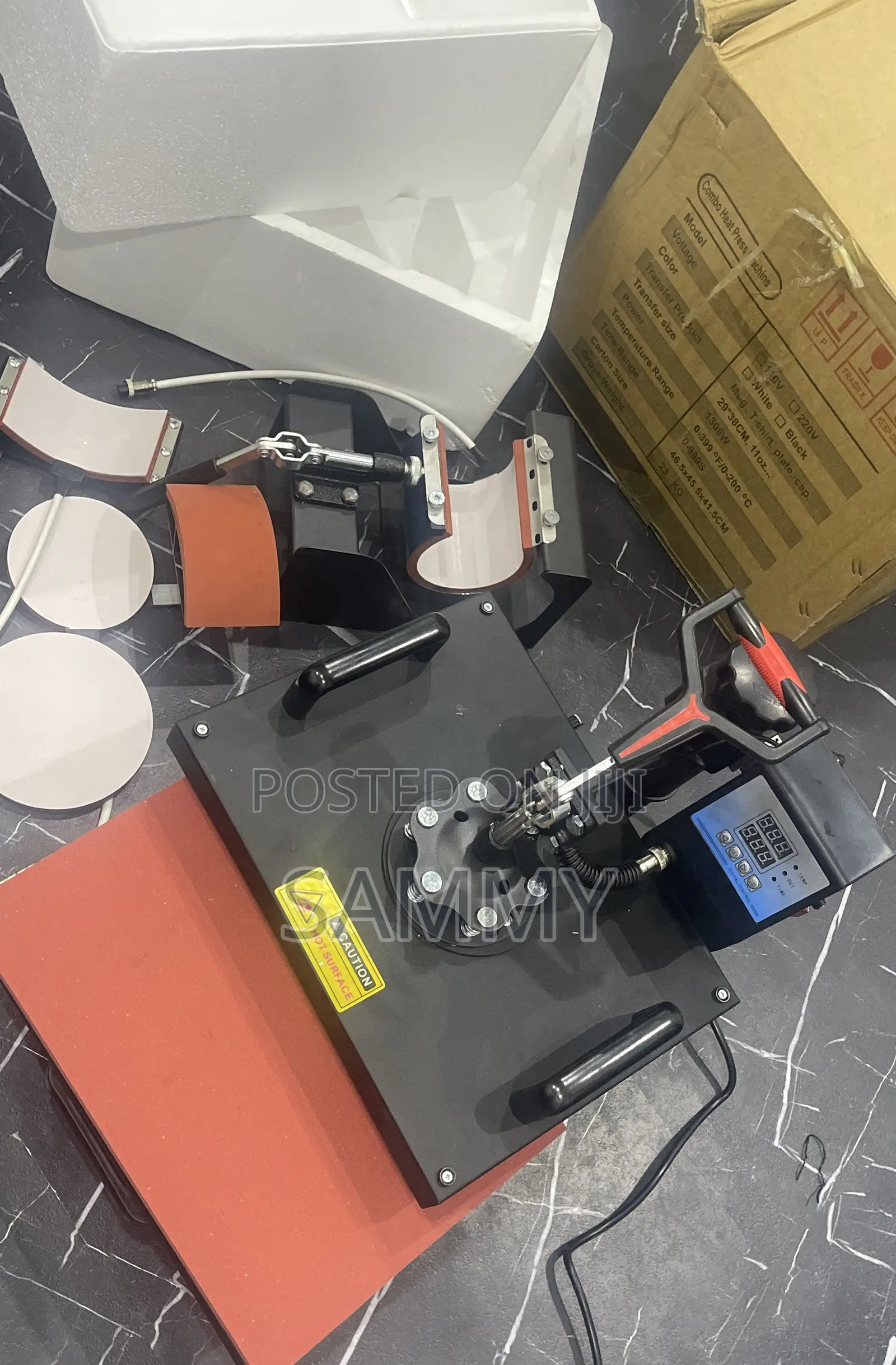 5 in 1 Heat Press Machine, Pull-Push