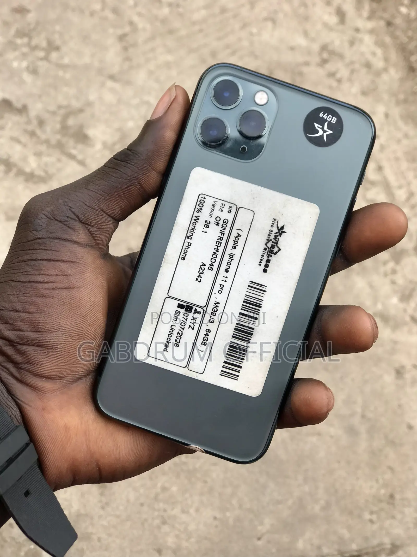 Apple iPhone 11 Pro 64 GB Black