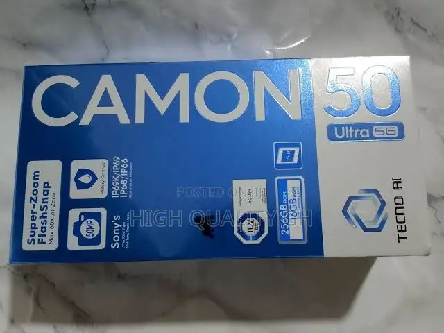 New Tecno Camon 50 Ultra 512 GB Blue