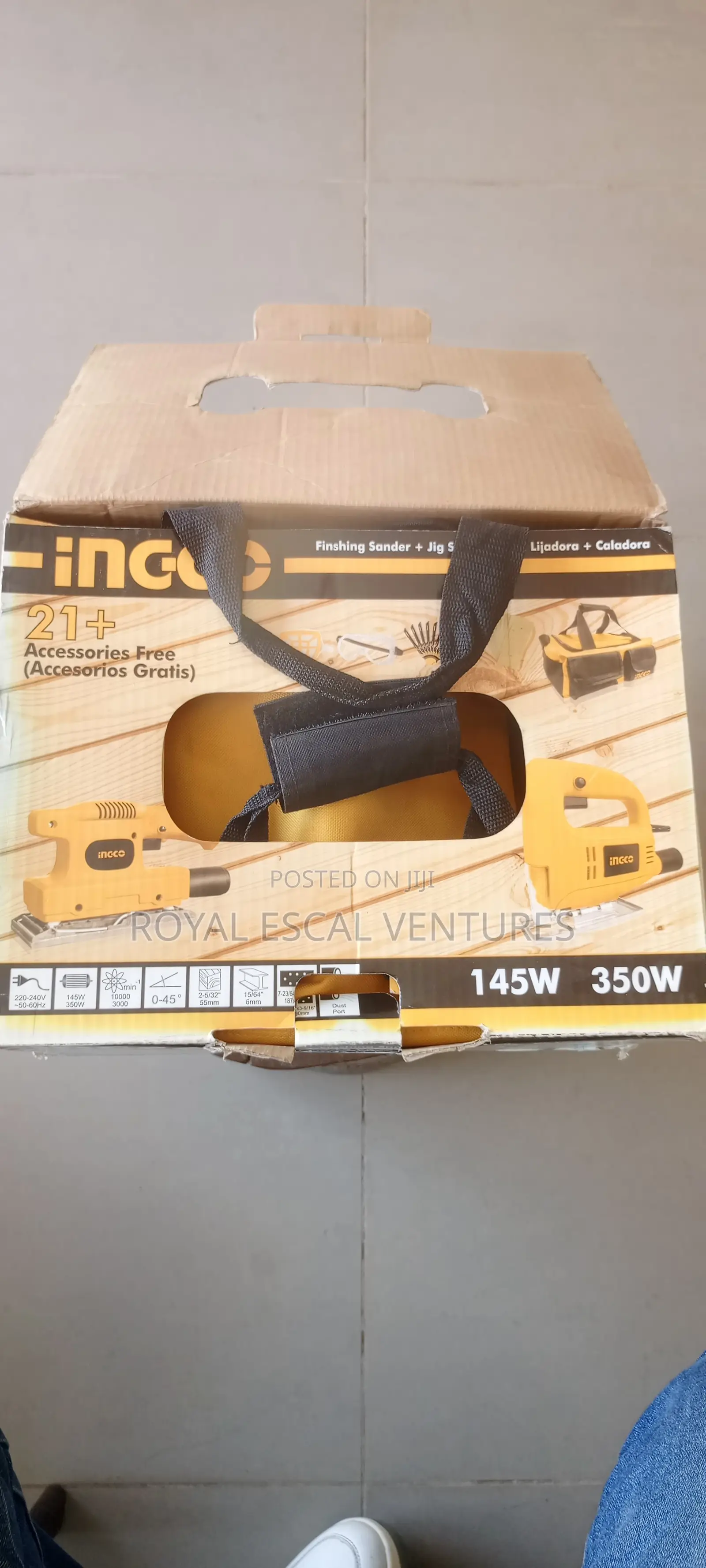 Finishing Sander + Jig Saw Combo Kit.