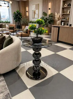 Round Marble Portable Table