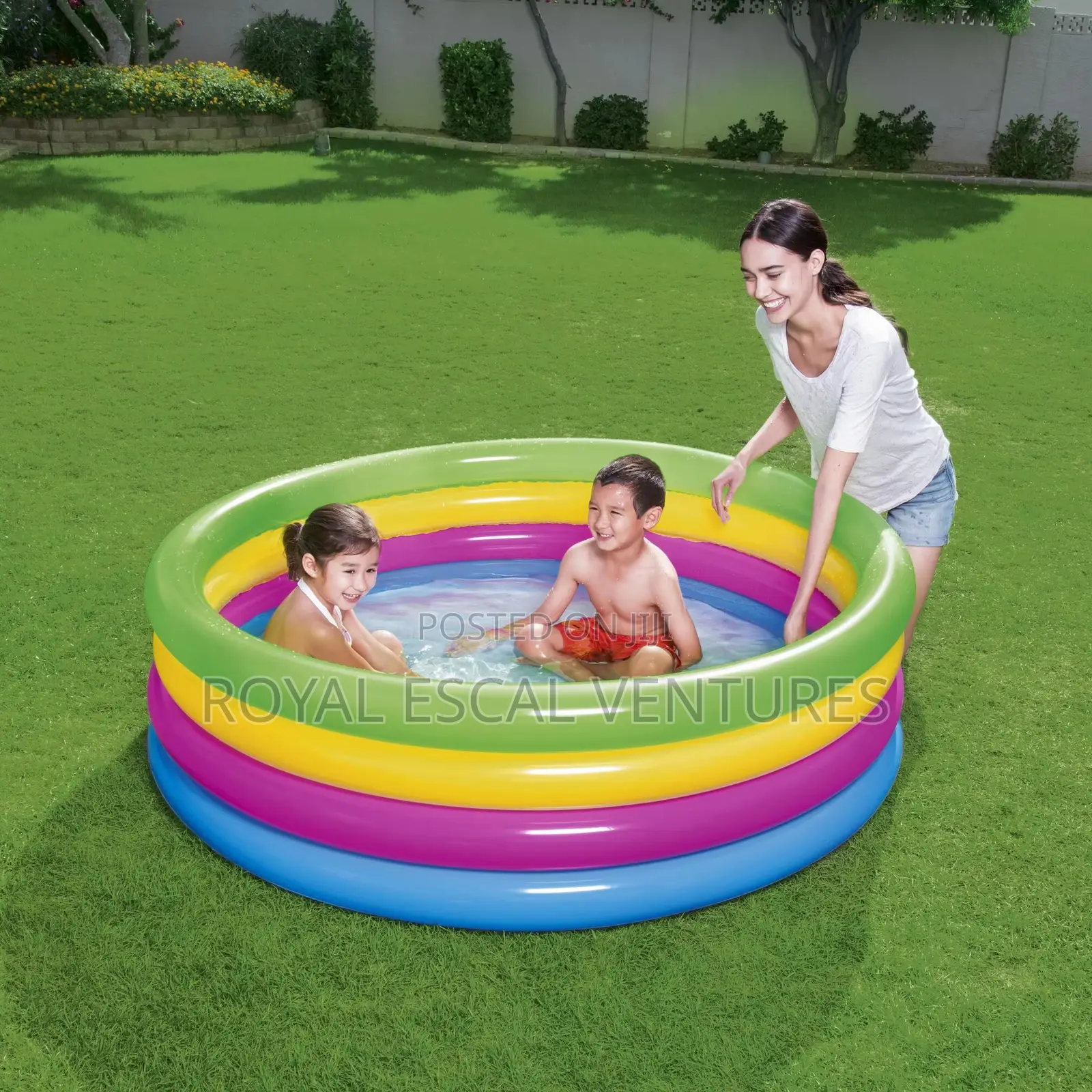 Kids Splash & Play Inflatable Play Center. Swimming Pool.