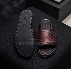 New Armani Leather Slippers