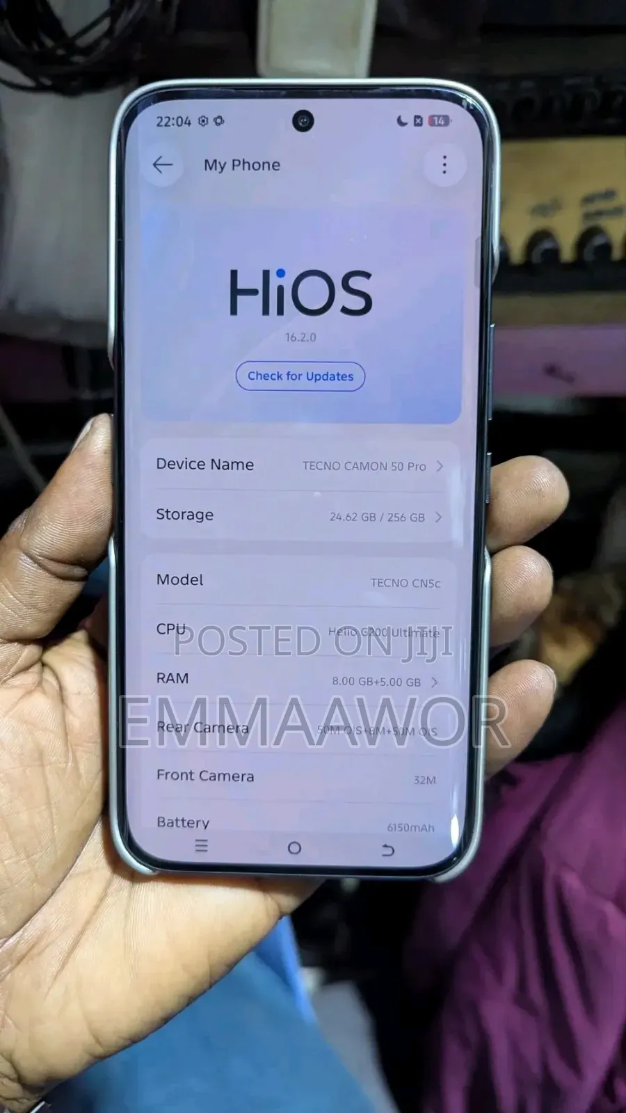 New Tecno Camon 50 Pro 256 GB Gray