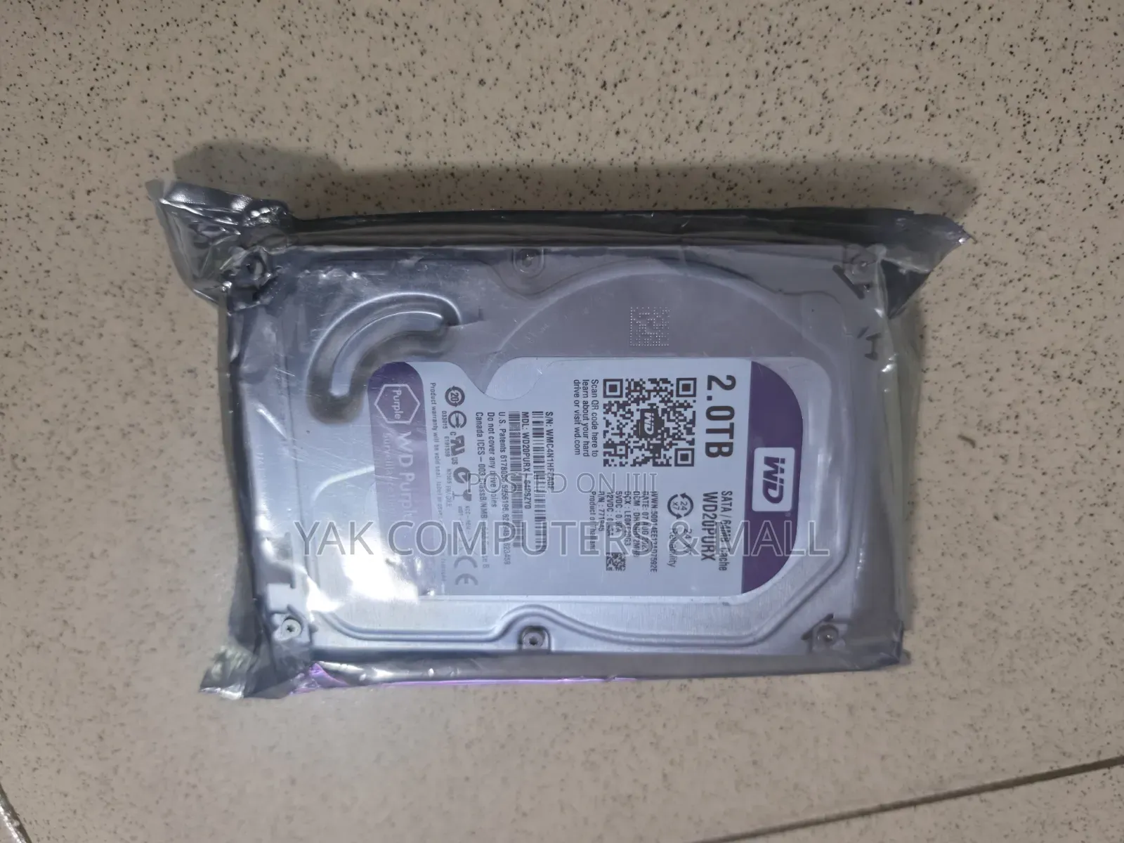 2tb Wd Purple Suveilance HDD for CCTV and Desktop