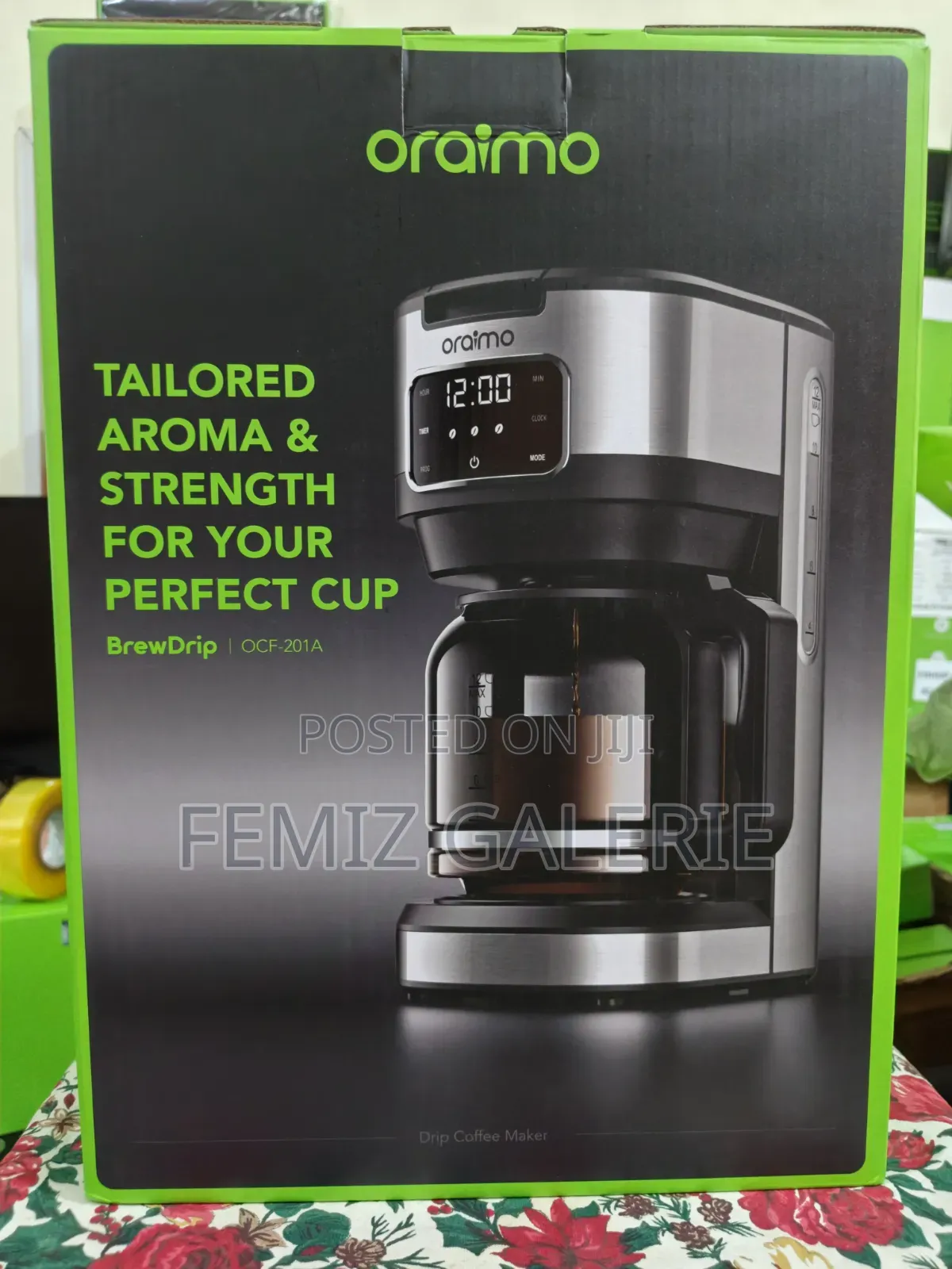 Oraimo BrewDrip 1.5L Drip Coffee Maker Programmable Timer & Keep Warm
