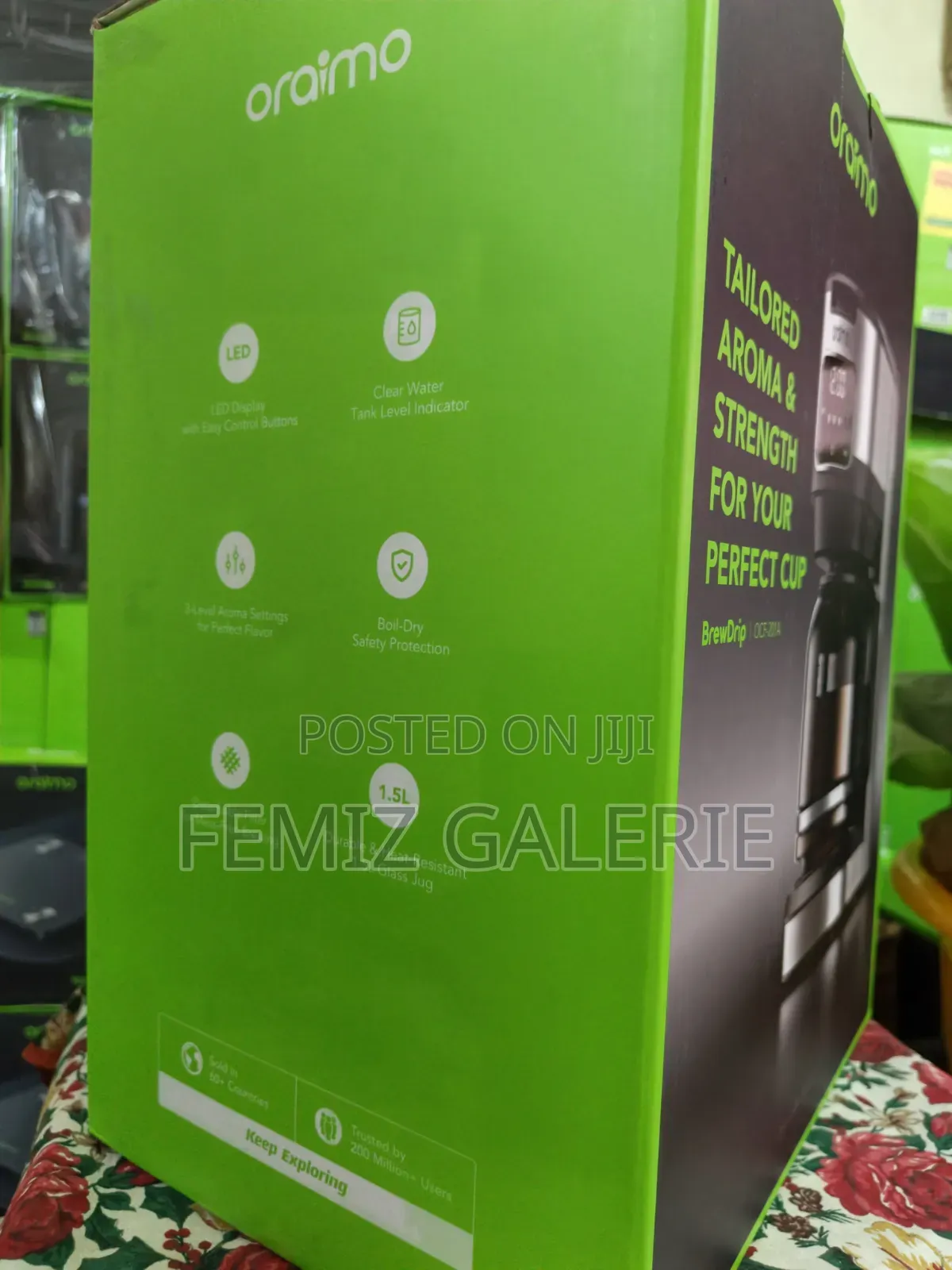 Oraimo BrewDrip 1.5L Drip Coffee Maker Programmable Timer & Keep Warm