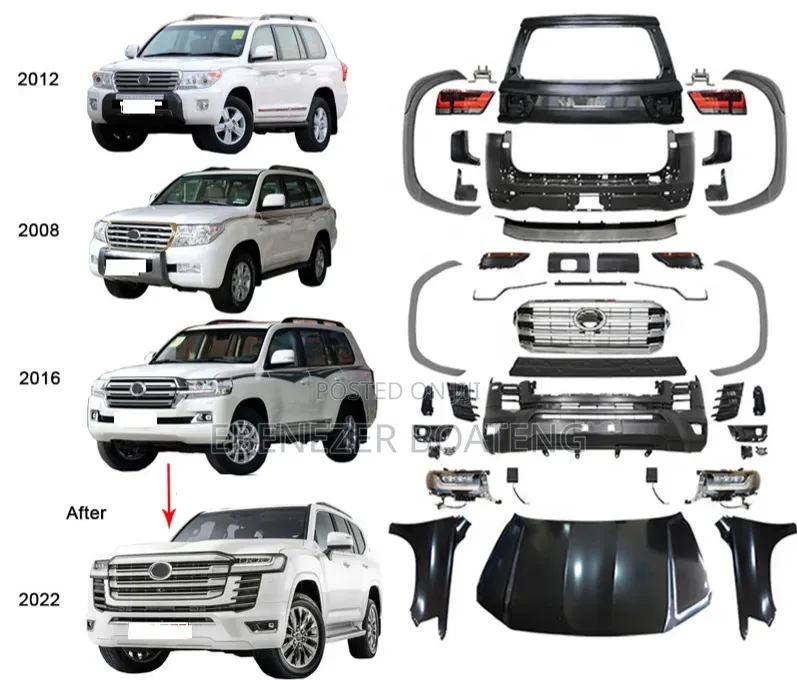 Toyota Land Cruiser Upgrade Original Kits for Body Parts 2008 to 2024