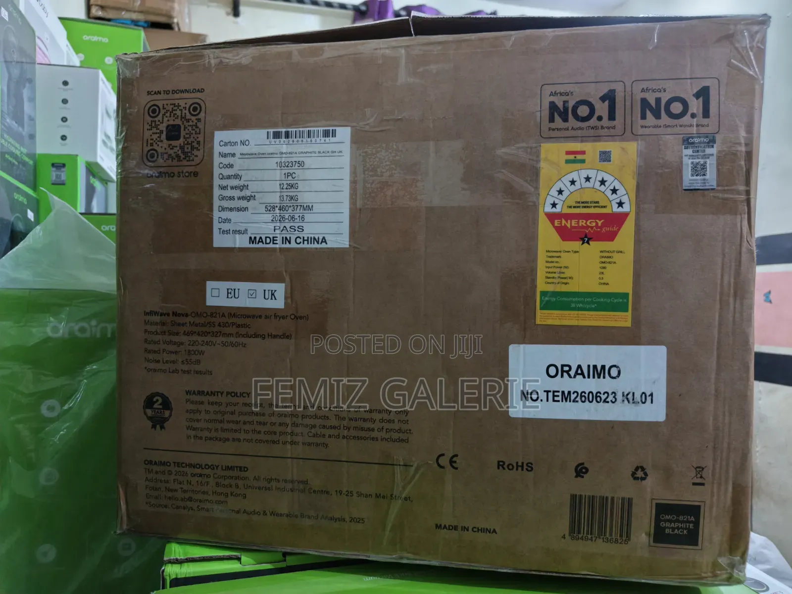 Oraimo InfiWave Nova 3in1 27L Microwave-Air Fryer-Oven Touch Control