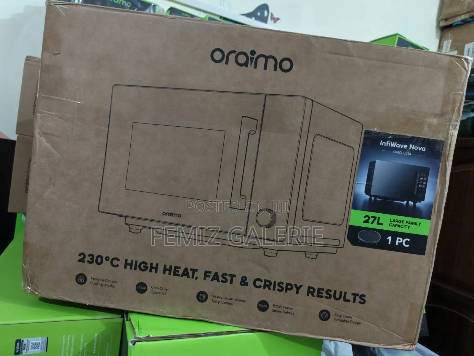 Oraimo InfiWave Nova 3in1 27L Microwave-Air Fryer-Oven Touch Control