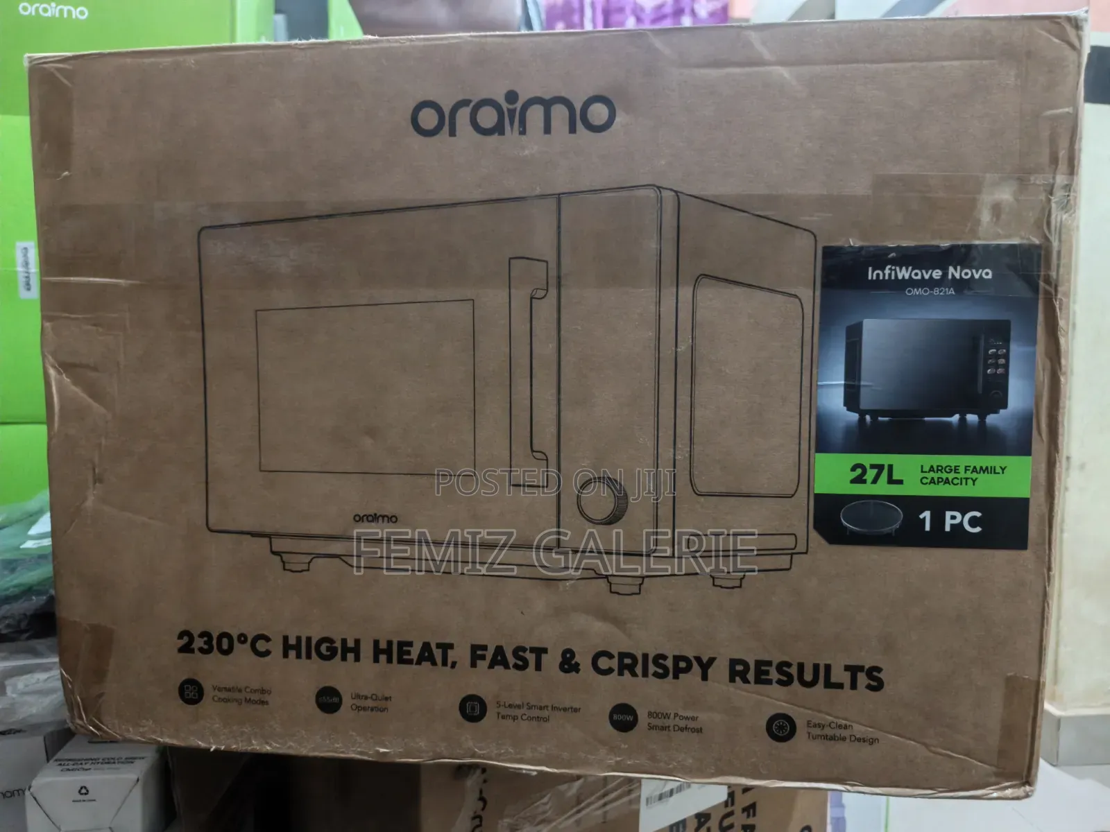 Oraimo InfiWave Nova 3in1 27L Microwave-Air Fryer-Oven Touch Control